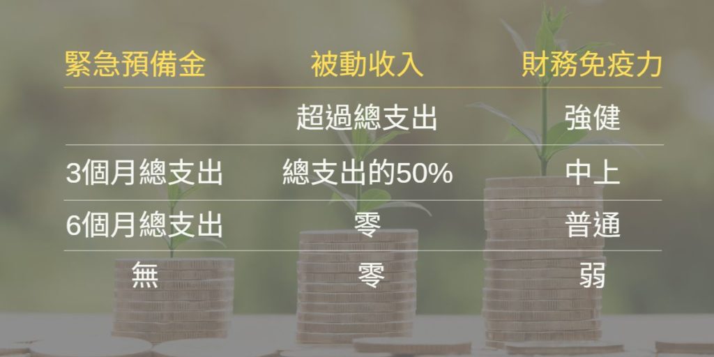 財務免疫力健檢表